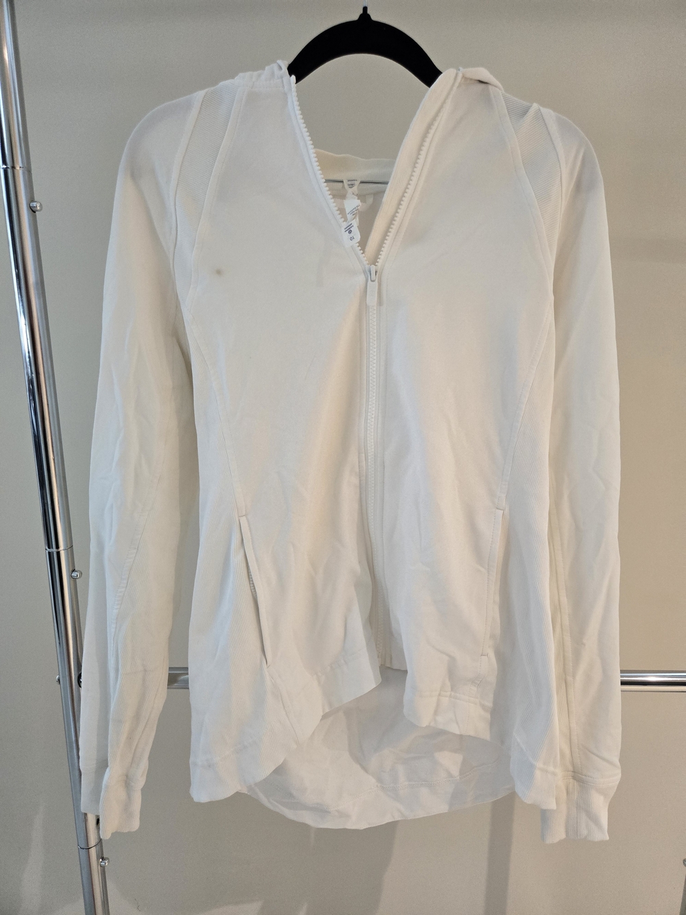Lululemon Zip Up Hoodie In White